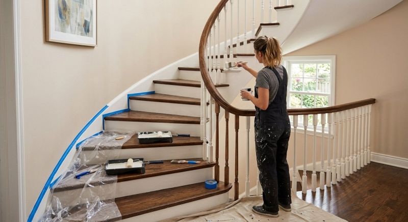 Banister Painting in Waco, TX