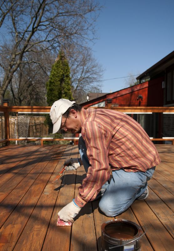 Cedar Deck Staining