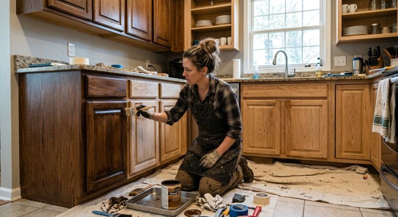 Kitchen Cupboard Refinishing in Dayton, OH